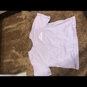 Purple day dreamer crop top
